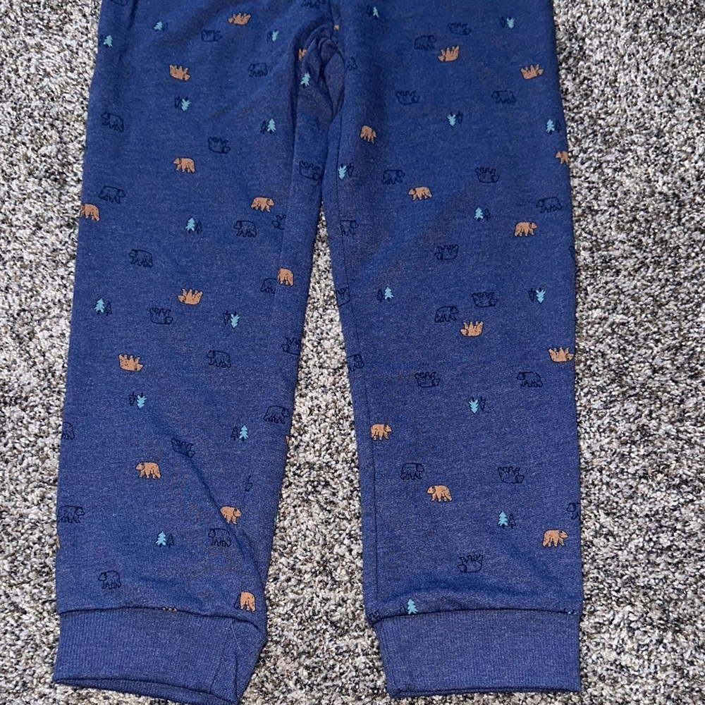 Carter's Beige and Navy Bear Matching Outfit - Picture 12 of 15